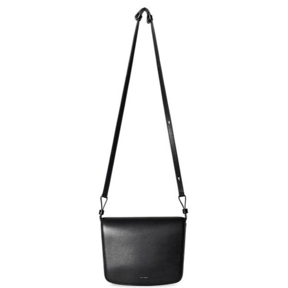 The Row Handbags - THE ROW Large Julien Black Leather Shoulder Bag